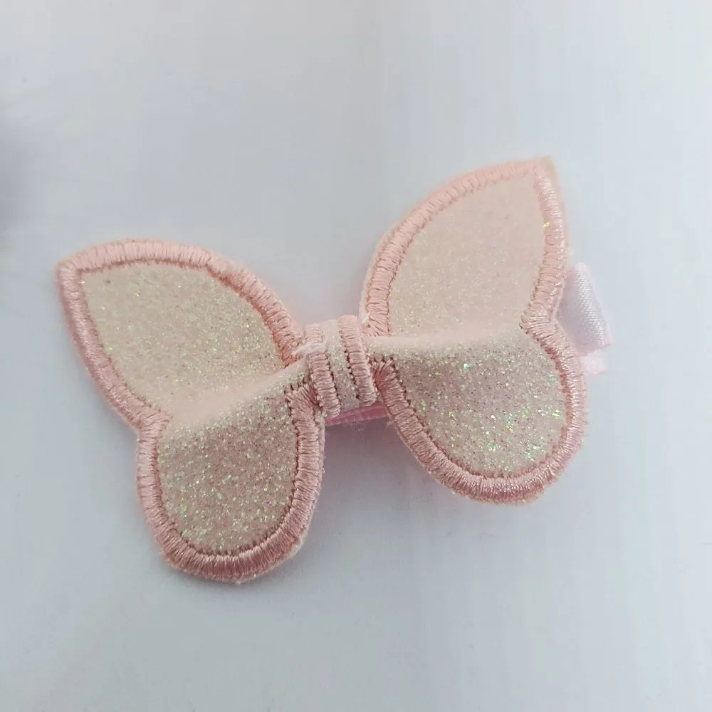 NIB Chicbaby Pink & Gray Flower Hair Accessories